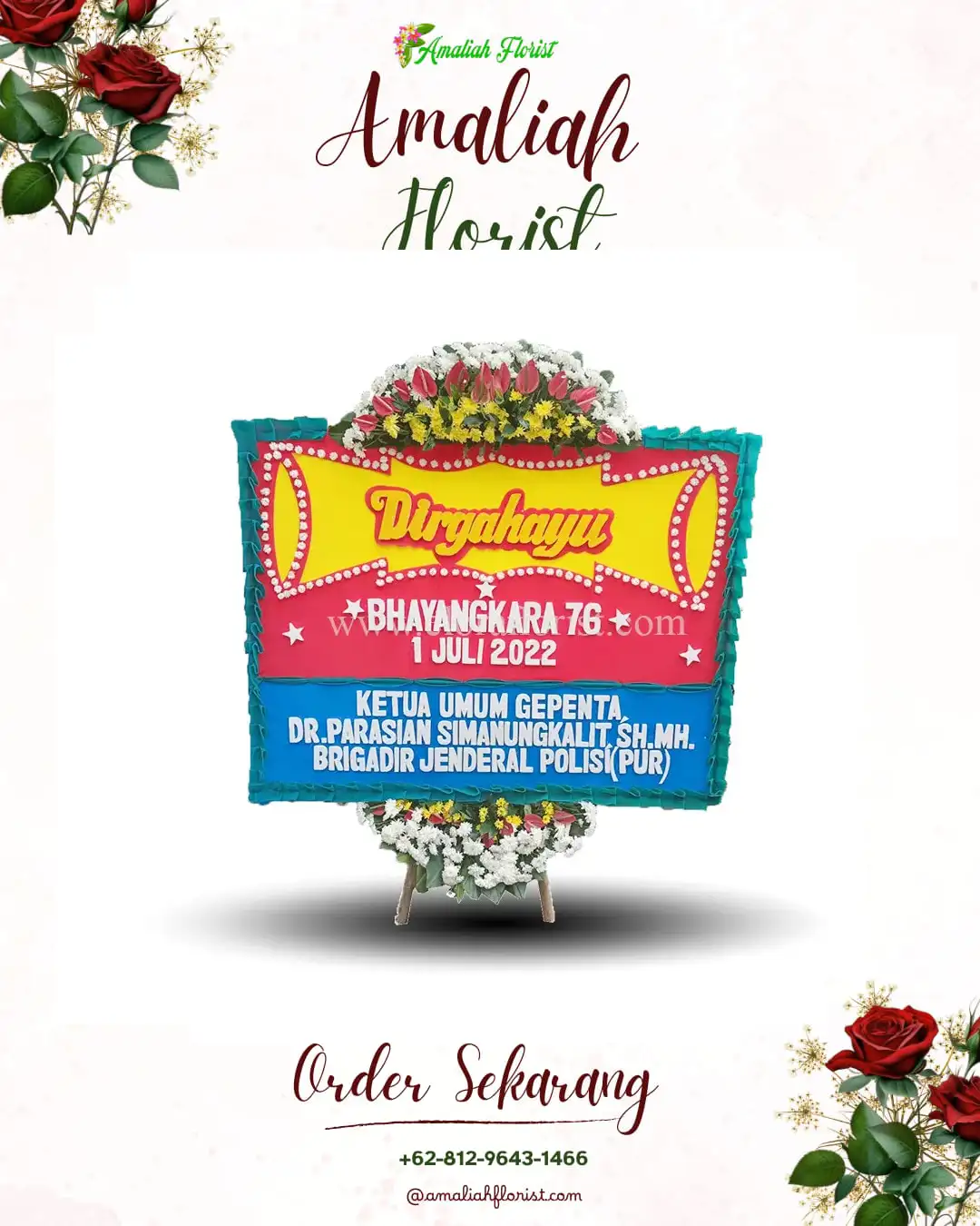 Papan Bunga HUT Ulang Tahun Jebres